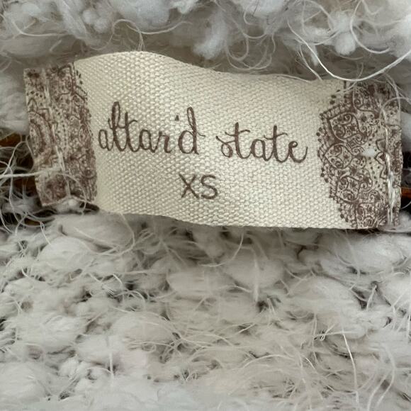 Altard State Long Sleeve Fuzzy‎ Striped Cardigan Size X Small - Picture 6 of 7